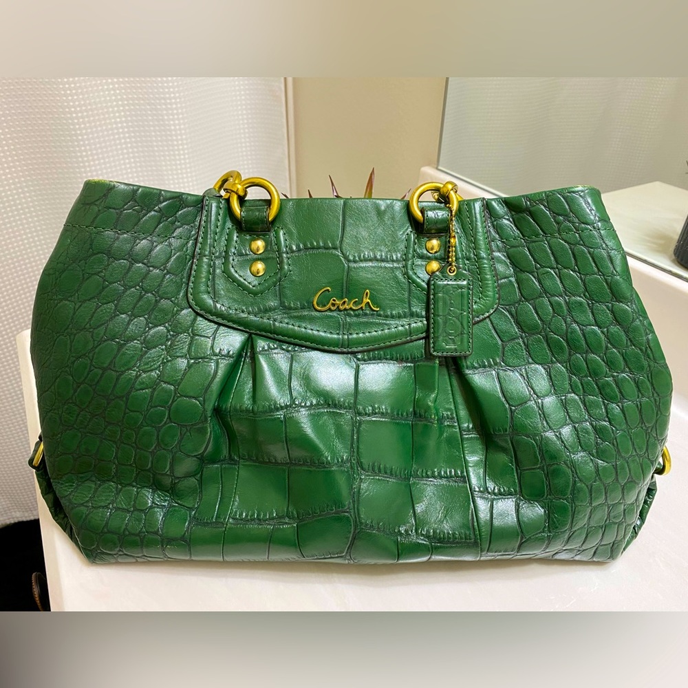 COACH Purse Reptile Print